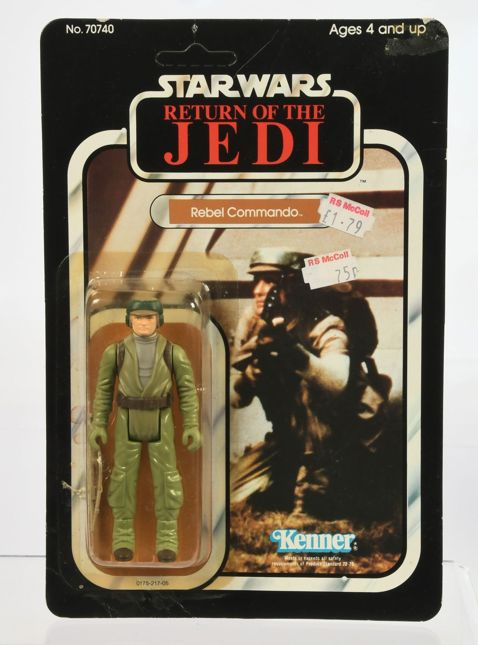 Kenner Star Wars Rebel Commando ROTJ 77 Yellow Bubble on unpunched Fair to Good Cardback.? (1 of 4)
