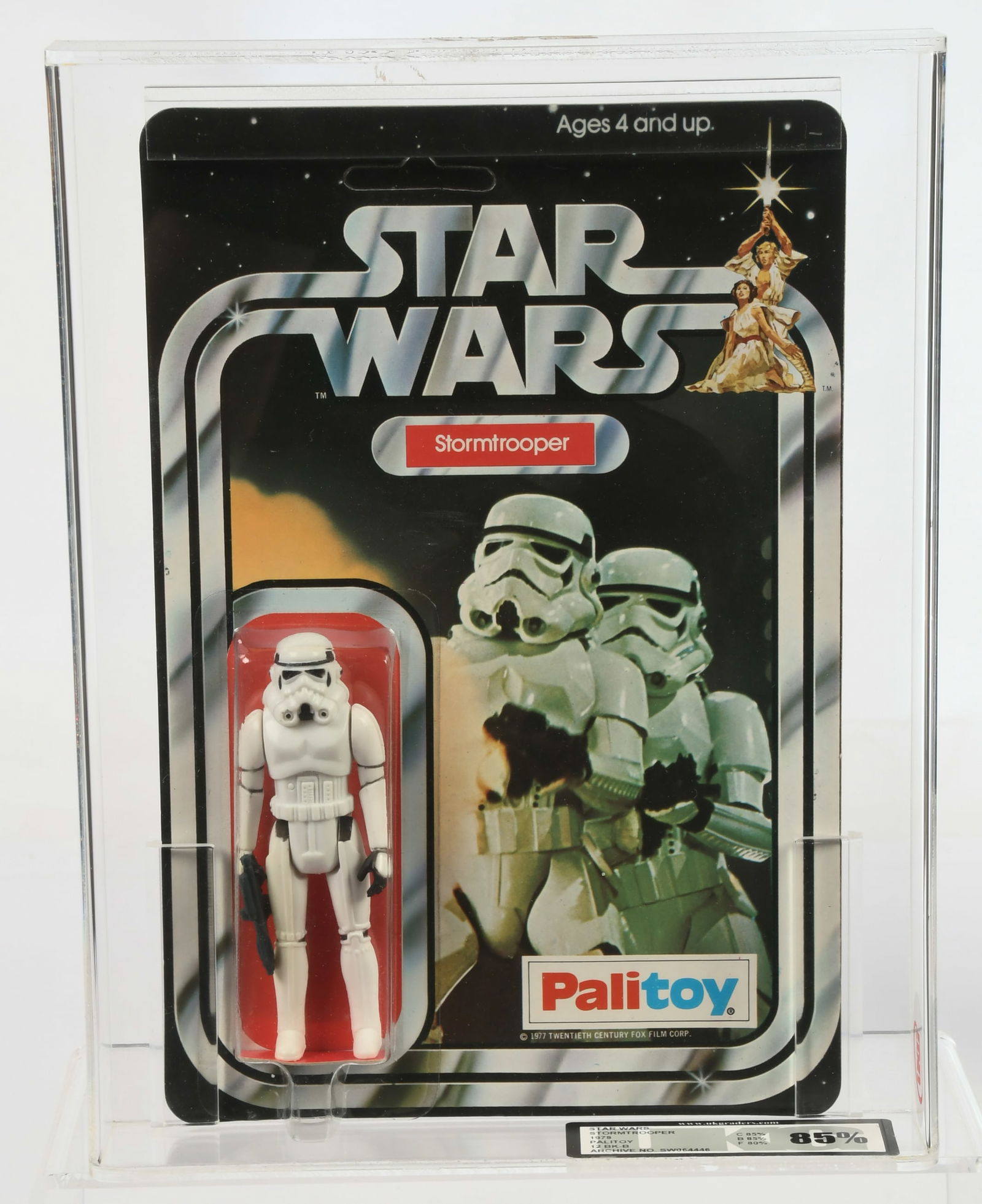 Palitoy Star Wars vintage Stormtrooper 3 3/4" figure UKG Graded (1 of 5)
