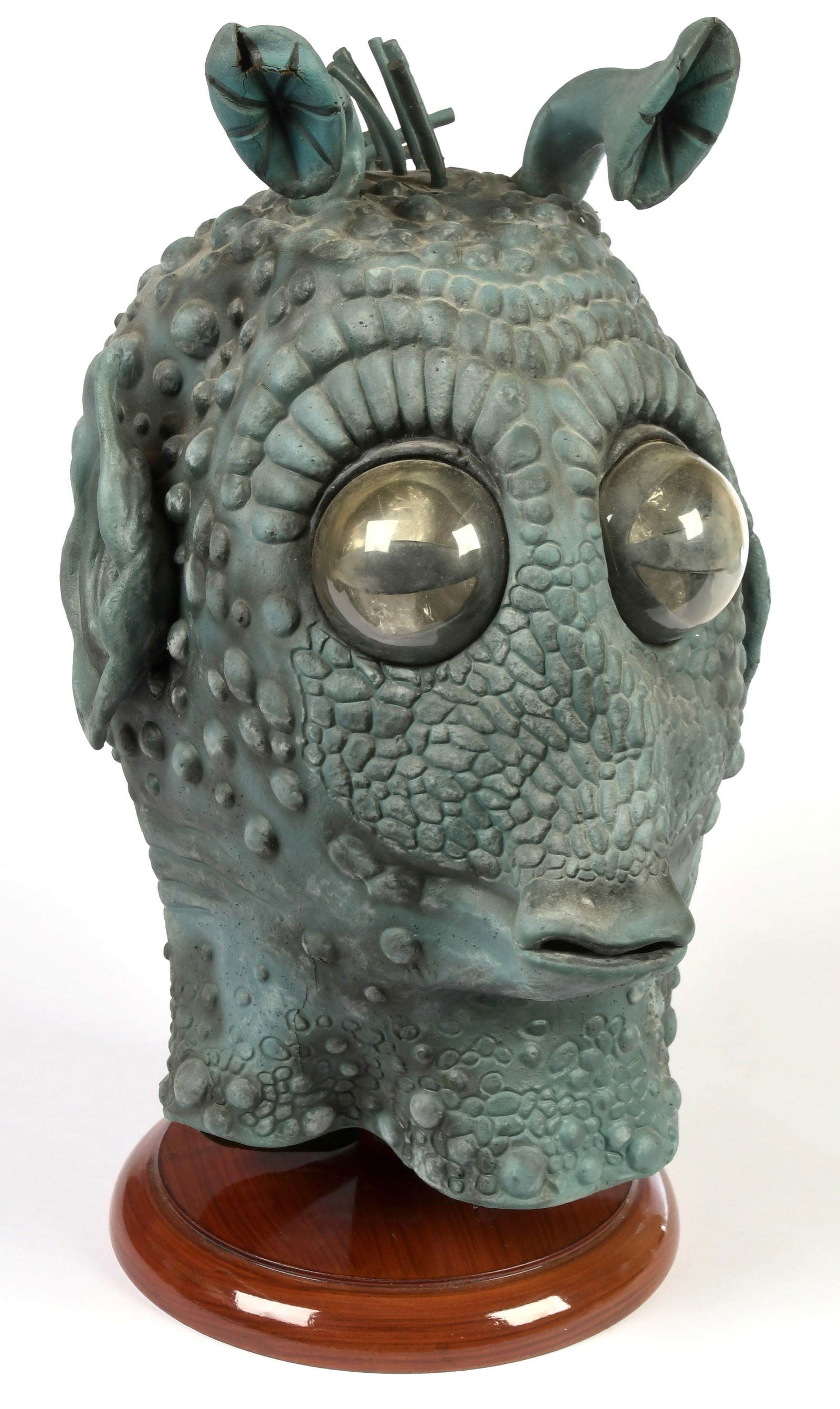 Star Wars Don Post Greedo Latex mask: Star Wars Don Post Greedo Latex mask, Fair Plus to Good, latex is starting to become brittle. See photo.?