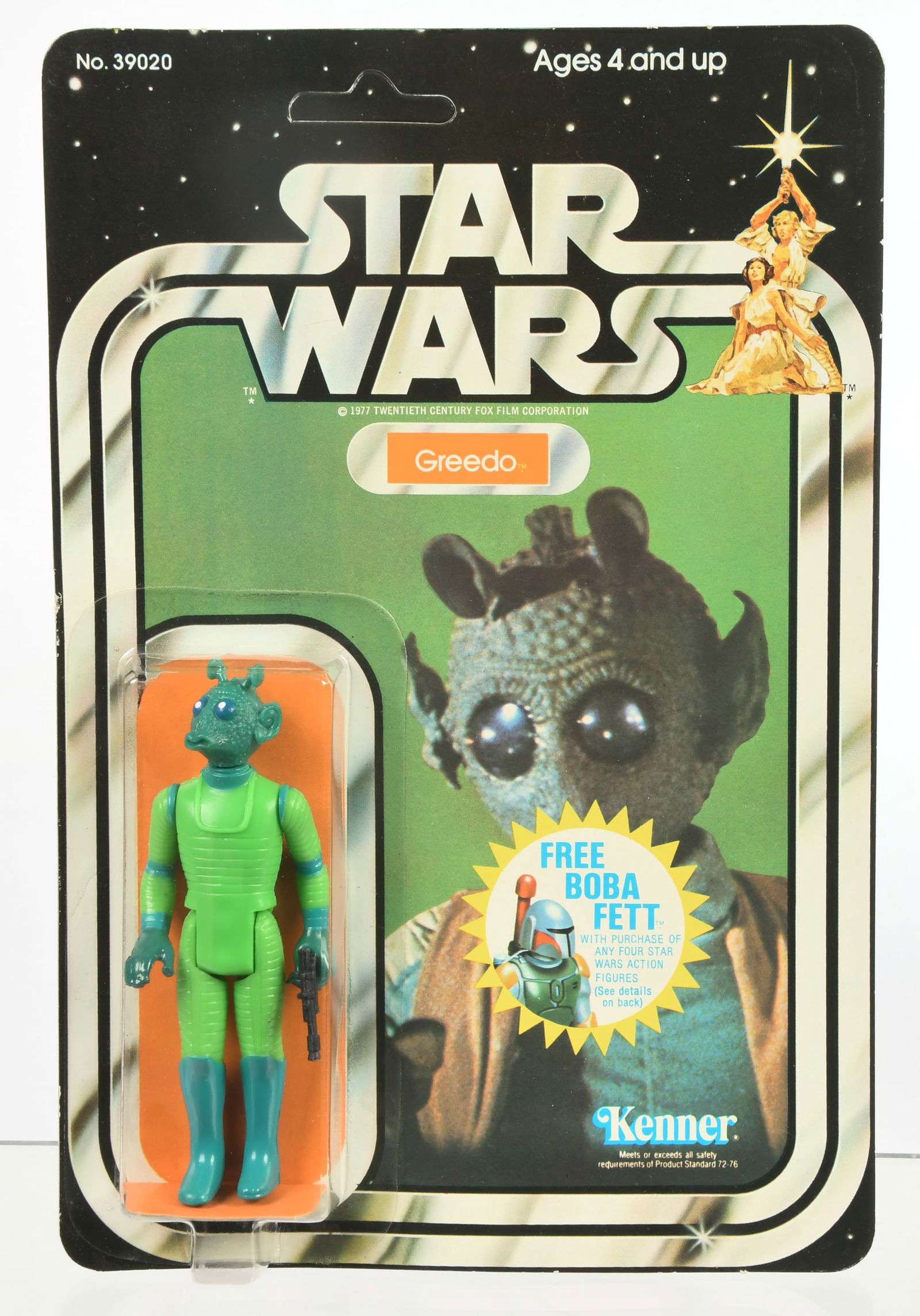 Kenner Star Wars Greedo unpunched 20C 'Free Boba Fett' offer POP Cut out. Condition Good to Good (1 of 4)
