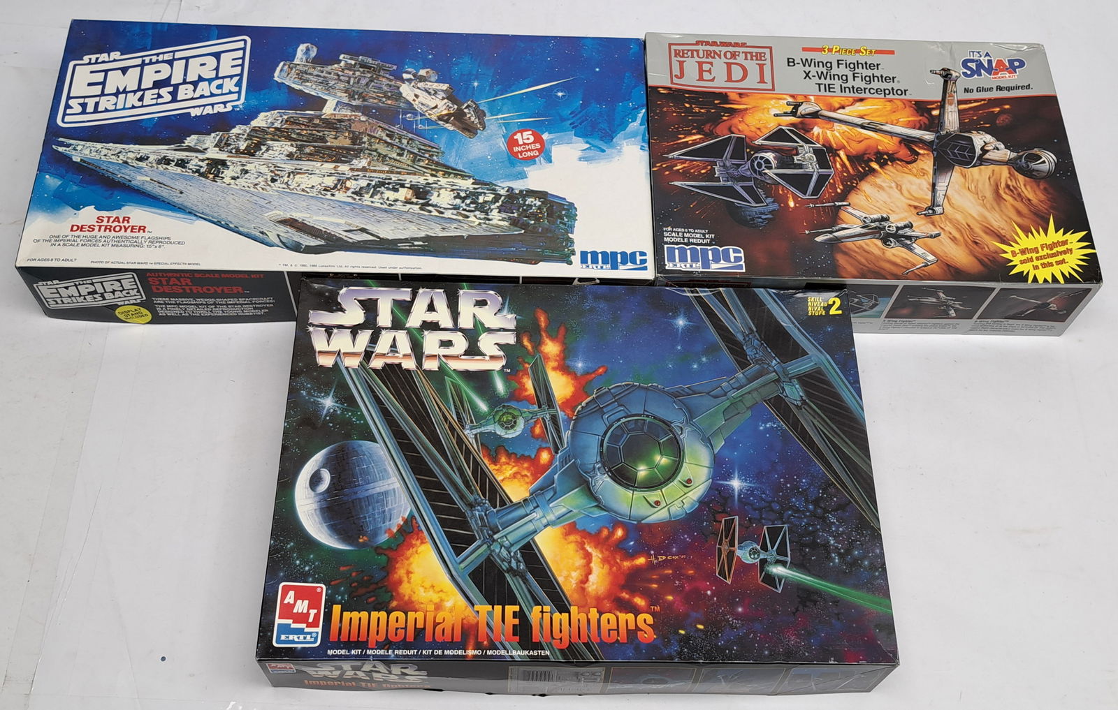 AMT ERTL & MPC ERTL Star Wars plastic model kits x3 (1 of 4)