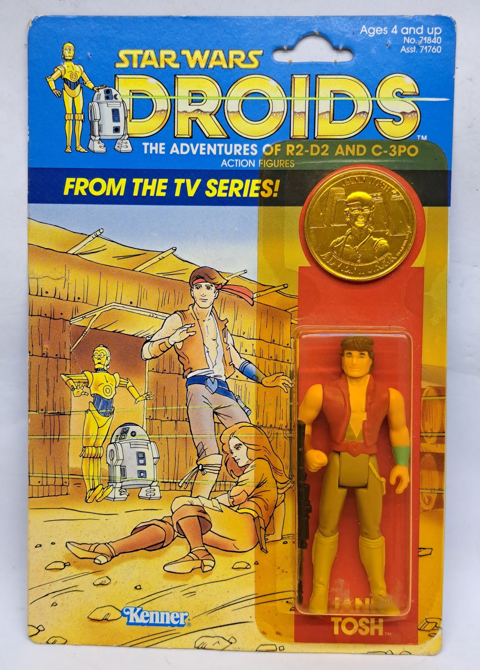 Kenner Star Wars Droids TV Series Jann Tosh 12Back yellow bubble (1 of 4)