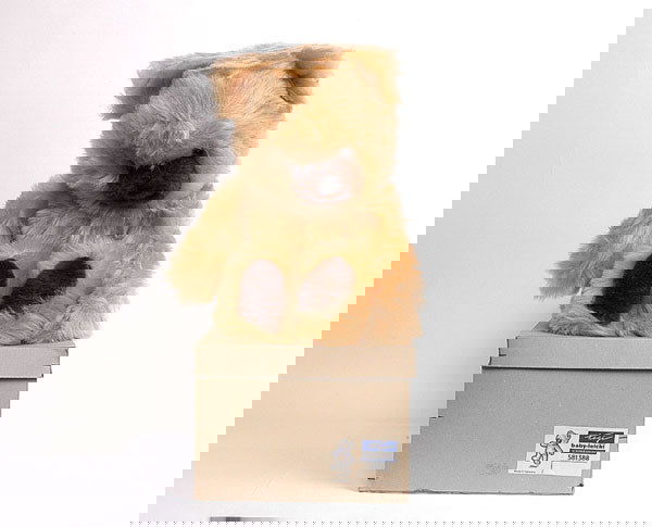 Schuco - "Baby Light Bar Urso" Teddy Bear: Schuco - "Baby Light Bar Urso" Teddy bear No.581388 - 1970's - in original box - black plastic eyes - black felt nose - red felt tongue - beige plush with inset brown muzzle and felt - with poseable a