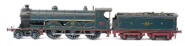 Kit/Scratchbuilt 4-6-0 "Cardean" No.903: Kit/Scratchbuilt 4-6-0 Loco and 8-wheeled Tender CR blue "Cardean" No.903, 2-Rail Electric. Finished in Caledonian blue and lined in white with Cardean over front splasher, Regional Crest over centre