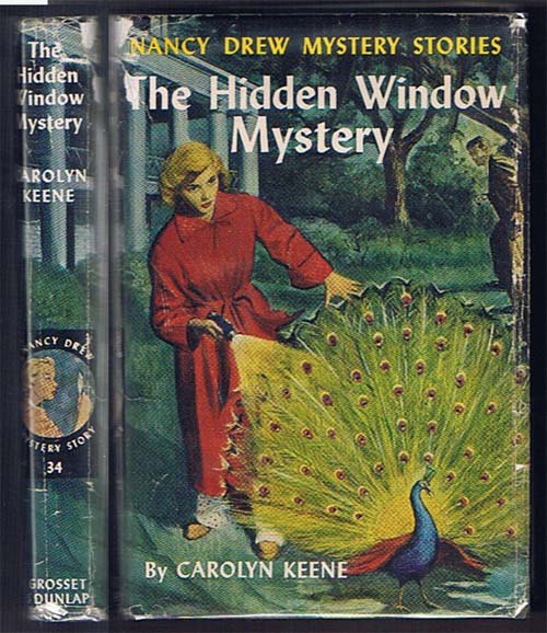 Nancy Drew #34 The Hidden Window Mystery: Keene, Carolyn;;Grosset & Dunlap;NY;1956;;;1961A-14 printing chips to top corner of dj
