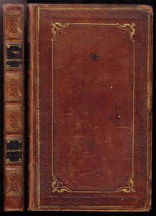 The Shipwreck: 1822;Falconer, William;John Sharpe;London;Small 8voFull Leather;;attractive full leather with gilt and blind decorations. joints & corners rubbed 2 black morocco spine labels.previous owners