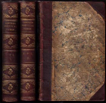 Poetical Works Of William Cowper: 1854;Cowper, William;James Nichol;Edinburgh;8vo3/4 Leather;;2 volumes