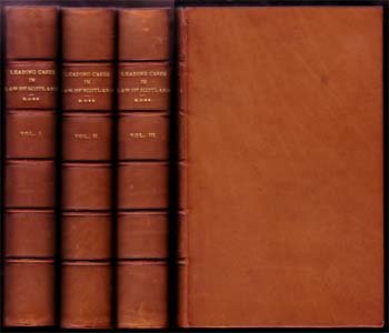 1849,Ross, John,Leading Cases In The Law Of Scotland: 1st Edition,Sutherland And Knox,Edinburgh,3 volumes. bookplate from Robert Maxtone Graham,