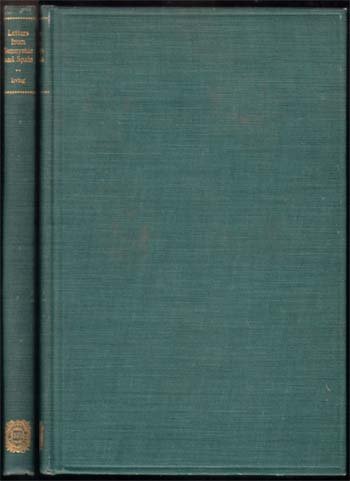 1928 Letters From Sunnyside And Spain: Irving, Washington New Haven previous owners inscription Dec 1928
