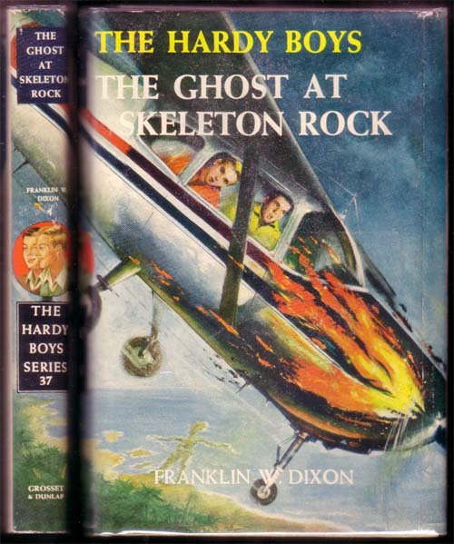 Hardy Boys (The Ghost At Skeleton Rock): Dixon, Franklin W. Grosset & Dunlap NY (1957) 1st Edition #37 Lists to itself in book. last book on dj back is tom Swift Deep Sea Hydrodome.