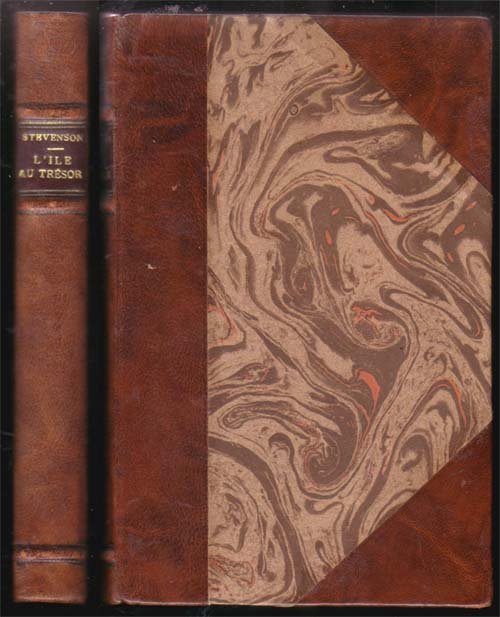 L'Ille Au Tresor ( Treasure Island) 1920: Stevenson, Robert Louis Albin Michel Paris 3/4 Leather 8vo A very nice copy of Treasure Islan in French translated by Albert Savine & Albert Lieutaud. Bound in attractive 3/4 leather