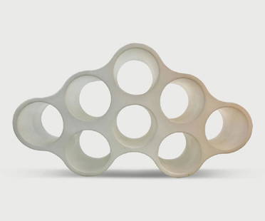 Ronan and Erwan Bouroullec Cloud Shelving: Modular shelving unit forming cloud silhouette, manufactured by Cappellini. Polyethylene Date: 2004 Height: 105cm Depth: 40cm Width: 187.5cm