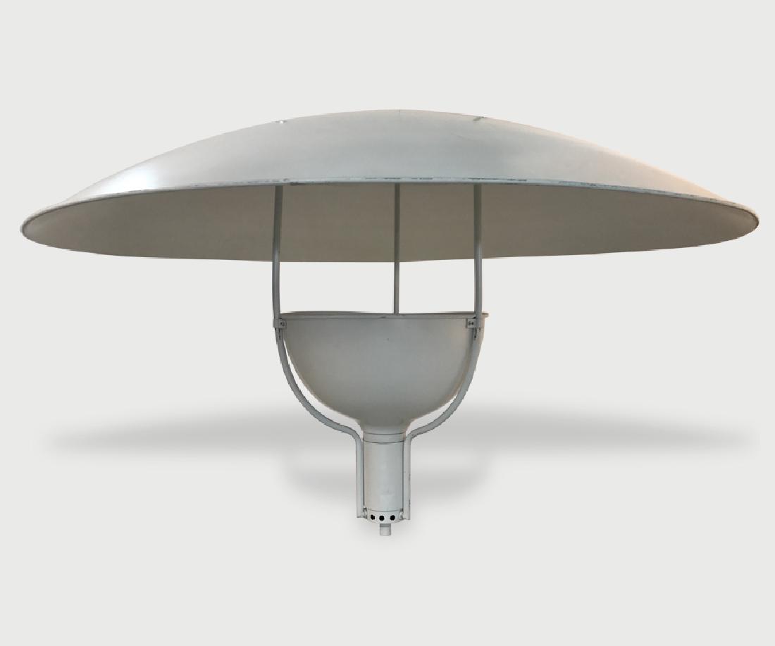 Sven Markelius lights: Very large light, white painted aluminium, able to take bulb up to 300w Width: 120 cm