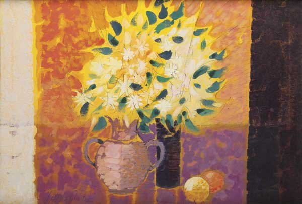 Paul Maxwell (Am. 1925-): Still Life, oil on canvas 30 x 44