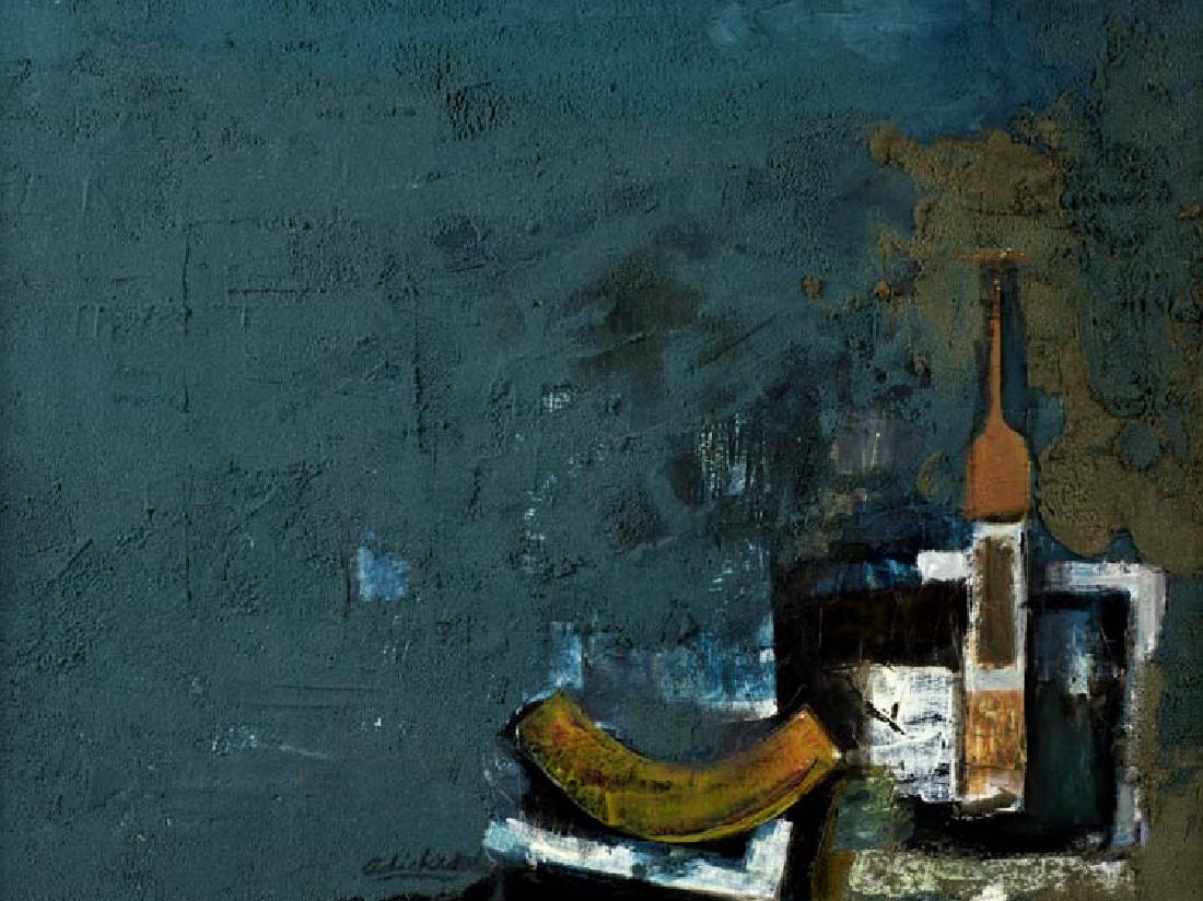 David Adickes (Am. 1927-), Still Life, oil on board: David Adickes (Am. 1927-), Still Life, oil on board 22 x 30, signed lower center: Adickes. Provenance: Nau Collection, Houston, TX