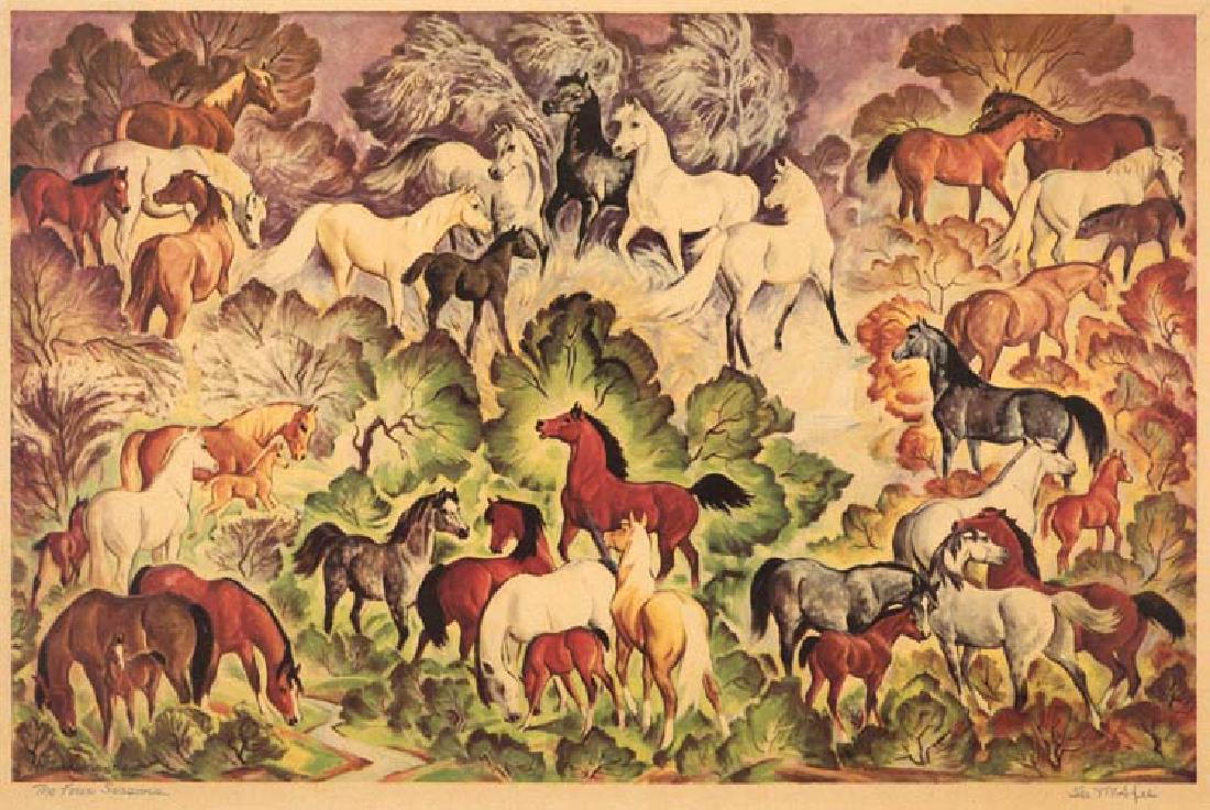 Ila McAfee (Am. 1897-1995) , The Four Seasons, print (1 of 1)