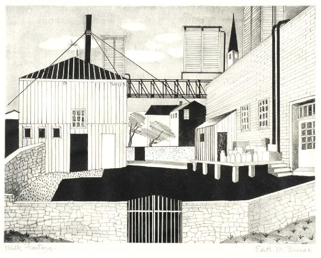 Edith Brisac  (Am. 1894-1974), Milk Factory (Borden (1 of 1)