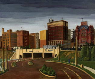 Florence McClung (Am. 1894-1992), Triple Underpass 1945