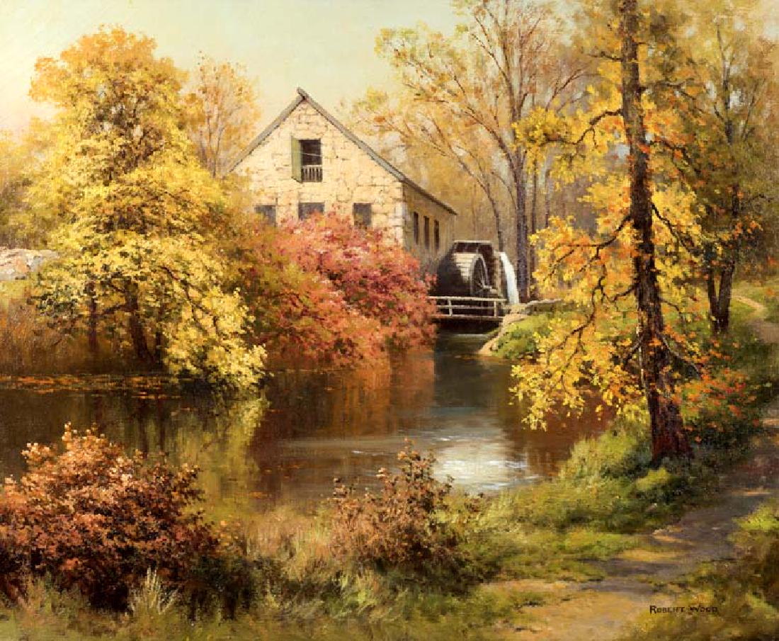 Robert Wood (Am. 1889-1979), Autumn Scene, oil on