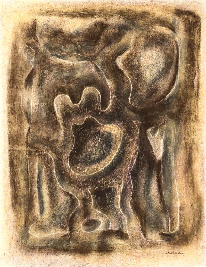 Ary Stillman (Am. 1891-1967), Untitled, pastel on paper (1 of 1)