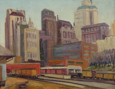 Florence McClung (Am. 1894-1992), Dallas, 1930, oil on