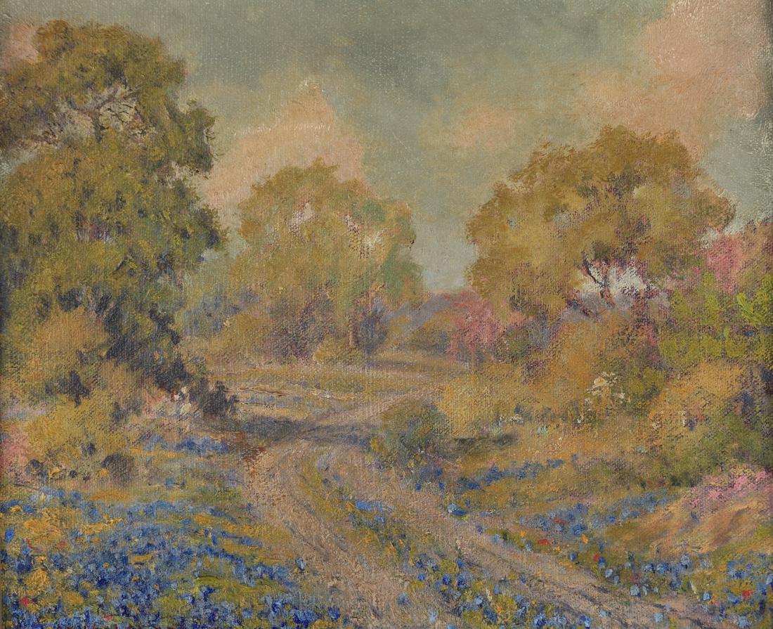 Morris Walton Leader (Am. 1877-1966), Bluebonnet: Bluebonnet Landscape, oil on canvas 10 x 12, 10 x 12, signed lower left: MW Leader