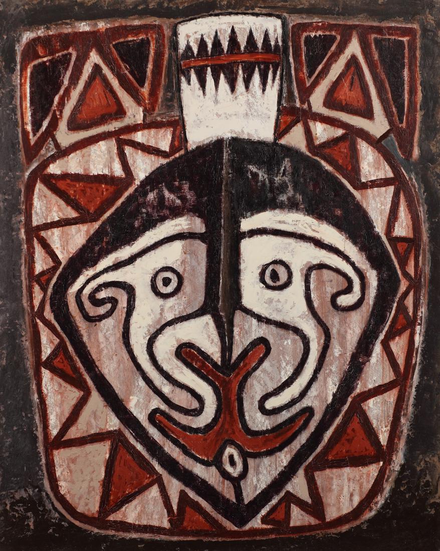 William Lester (Am. 1910-1991), Untitled, oil on: Untitled, oil on masonite, 30 x 24