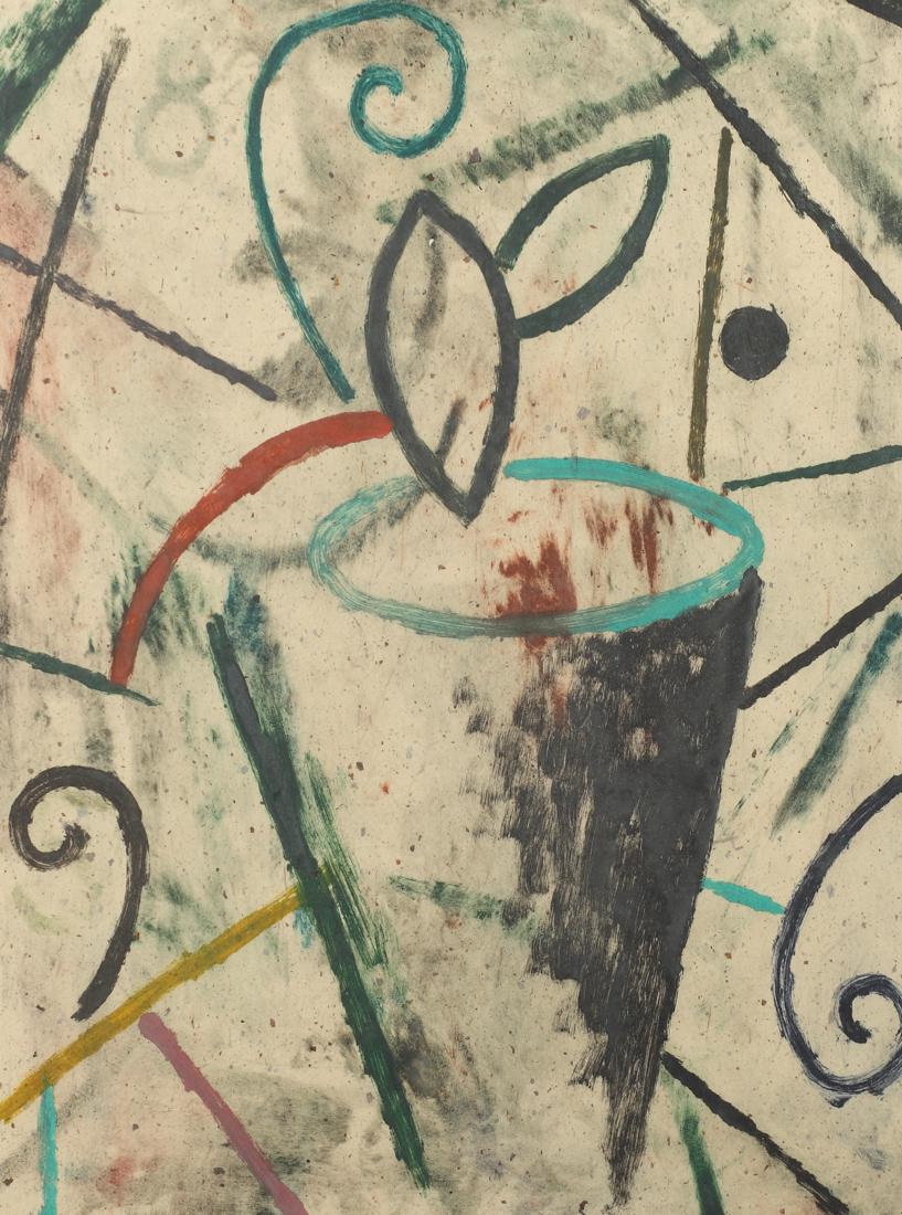 Dan Rizzie (Am. 1951-), Untitled, 1985, monotype print: Untitled, 1985, monotype print with chine colle paper, 23 3/4 x 17 3/4, signed lower right: Dan Rizzie, 1985