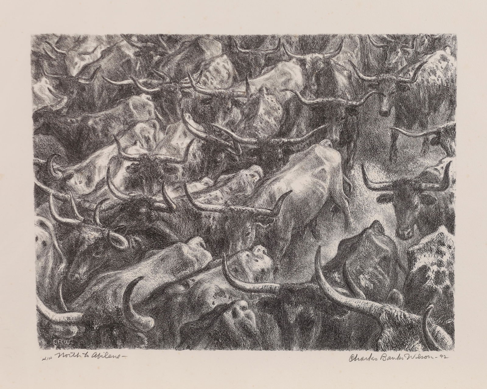 Charles Banks Wilson (Am. 1918-2013), North to Abilene, (1 of 1)