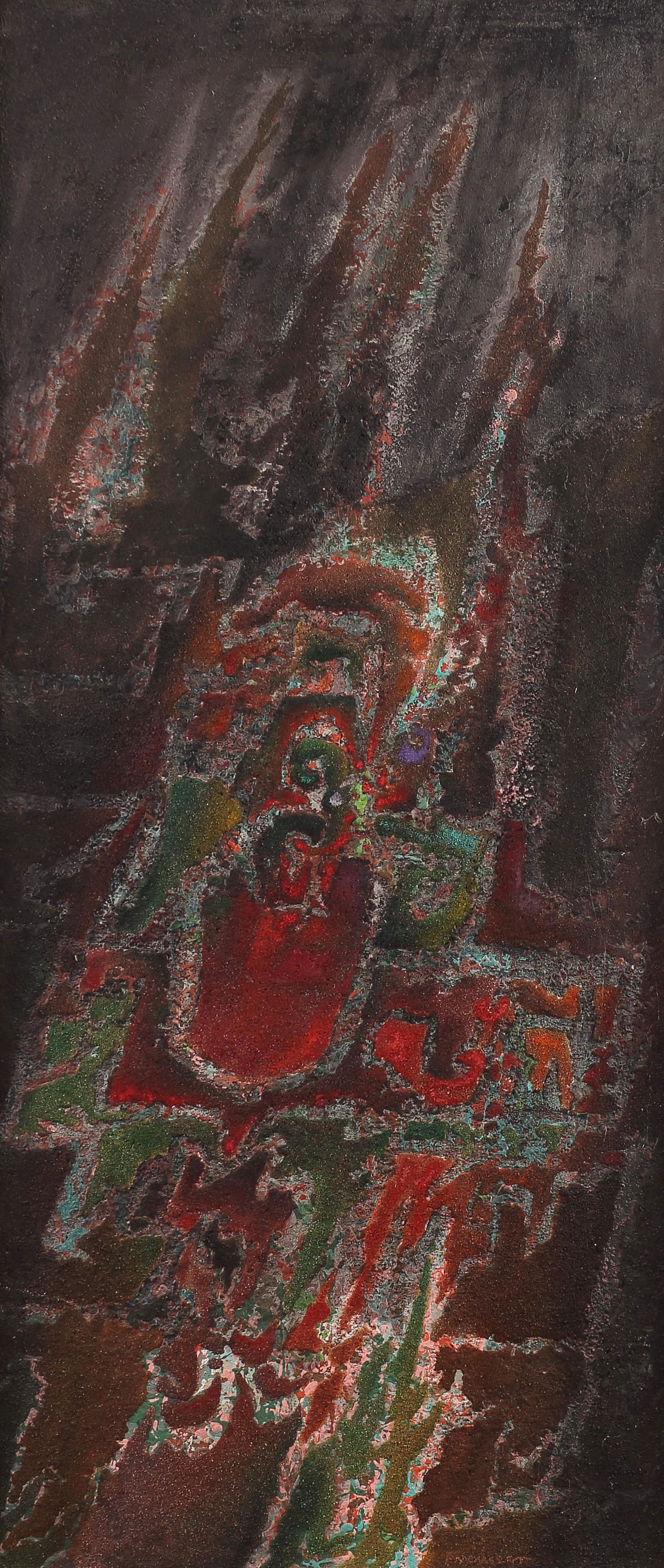 Robert Preusser (Am. 1919-1992), Germination, 1965, oil (1 of 3)