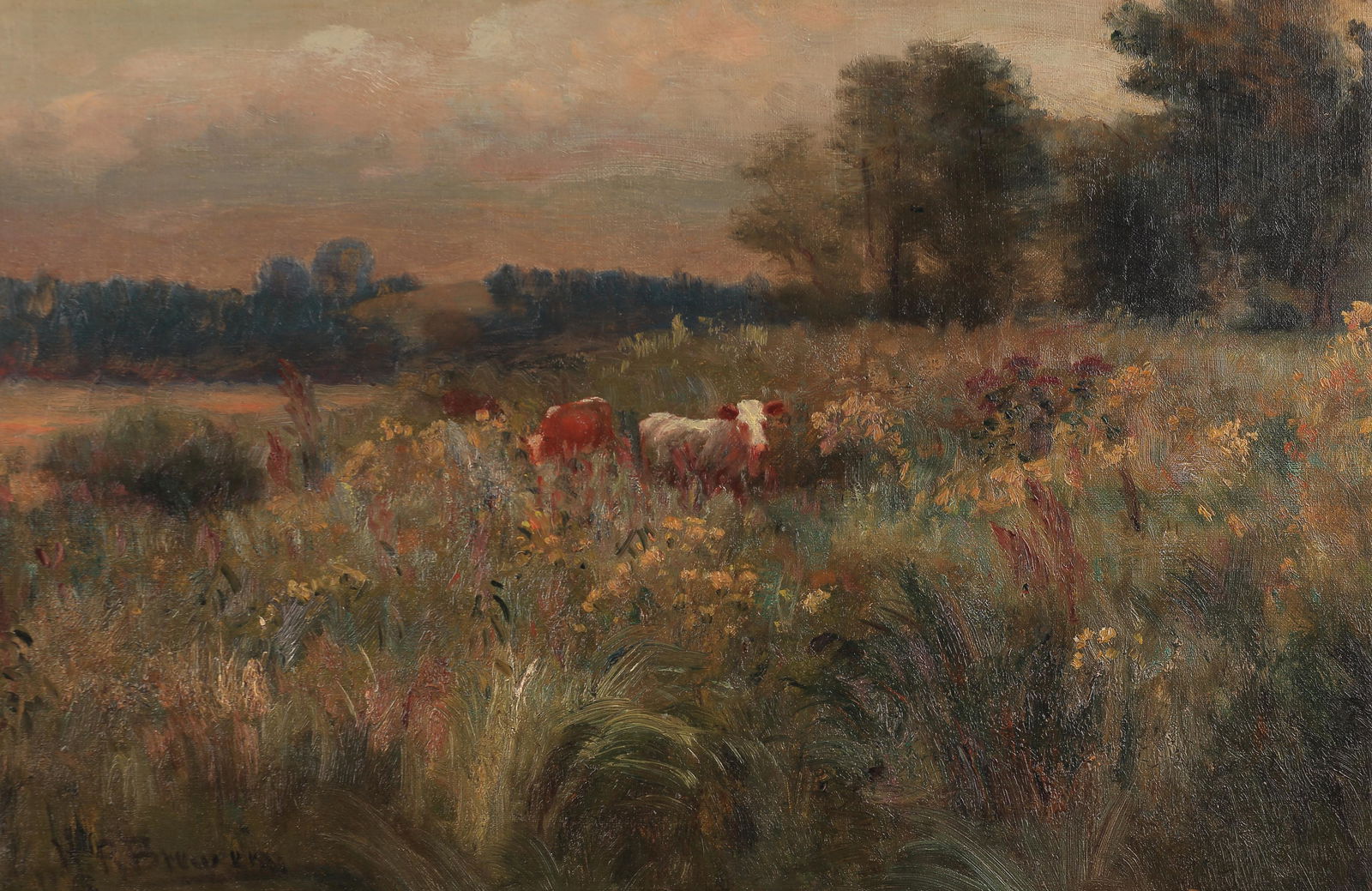 Nicholas Brewer (Am. 1857-1949), Cattle Grazing in (1 of 1)