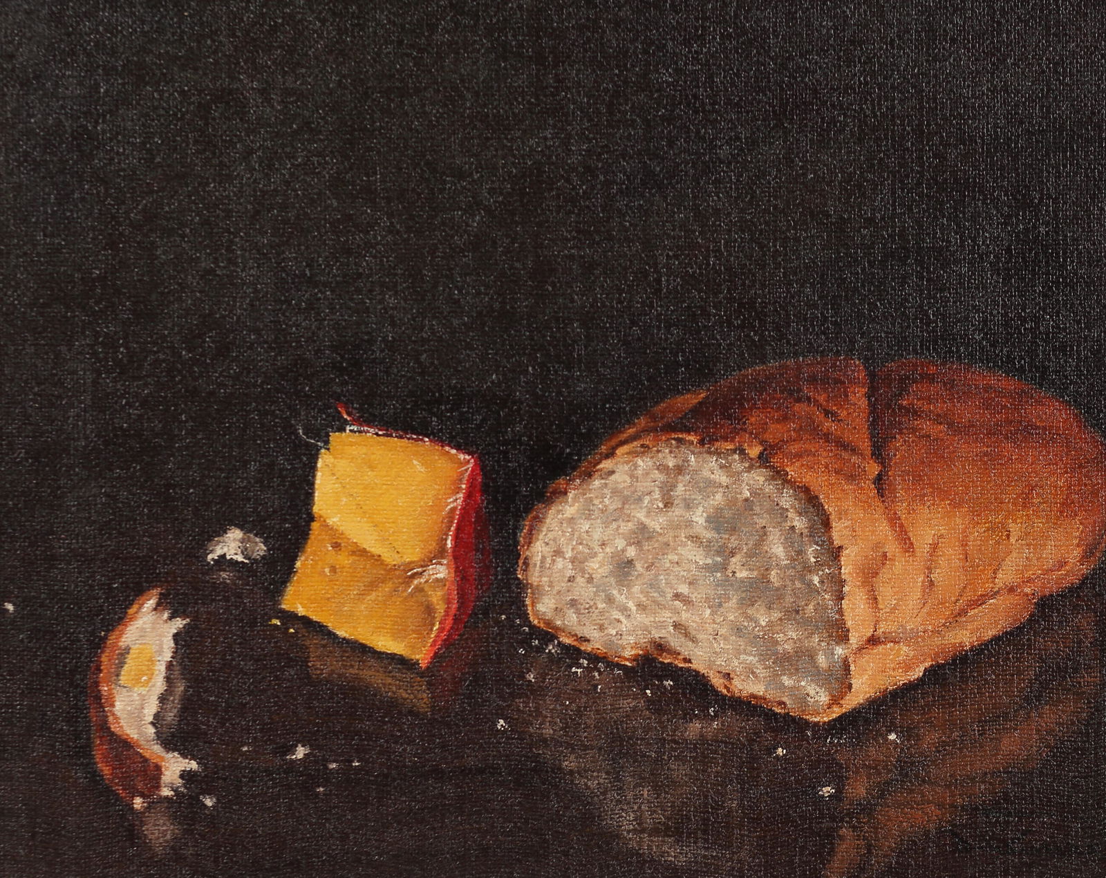 David Sanders (Am. 1936-2013), Bread and Cheese, oil on (1 of 1)