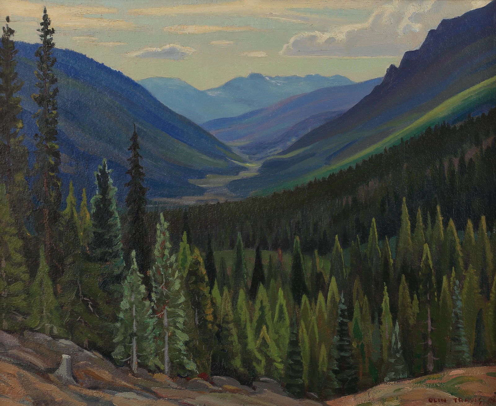 Olin Herman Travis (Am. 1888-1975), From Lovel Pass. Colorado (1 of 1)