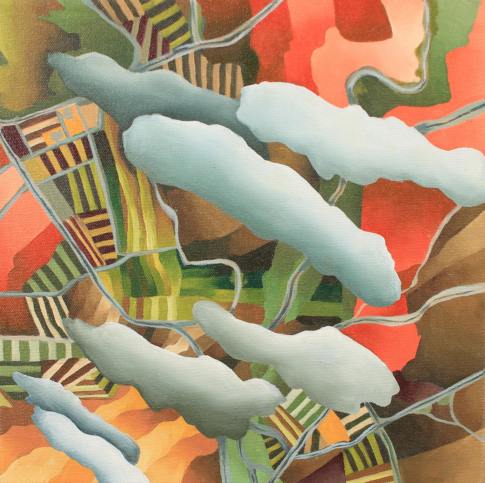 Bob Nunn (Am. 20th/21st Cent.), Above It All, 2008: Above It All, 2008, oil on canvas, 12 x 12, signed on verso: Bob Nunn, 2008, Above it All. From the Collection of Paul Rogers Harris. For decades, Paul Rogers Harris was influential in the Dallas art 