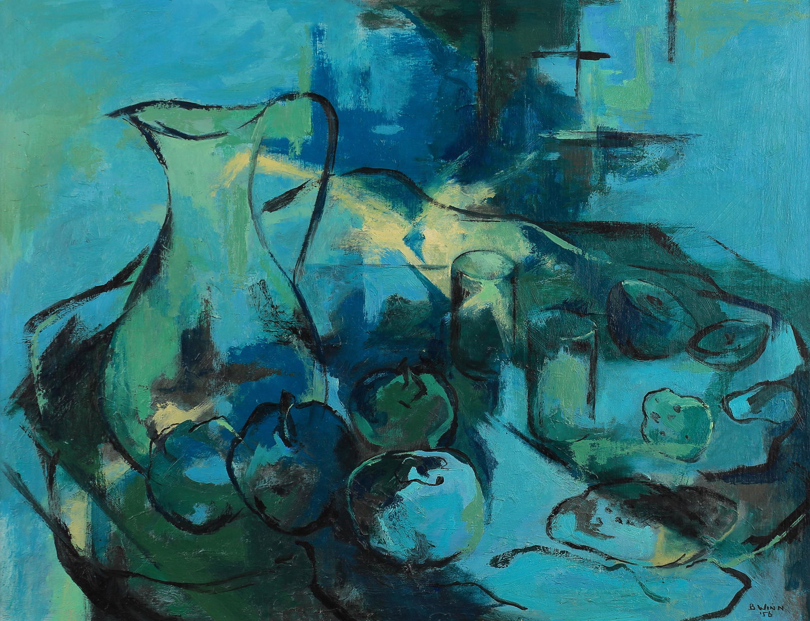 Betty Winn (Am. 1916-2000), Still Life by Moonlight, 1956 (1 of 1)