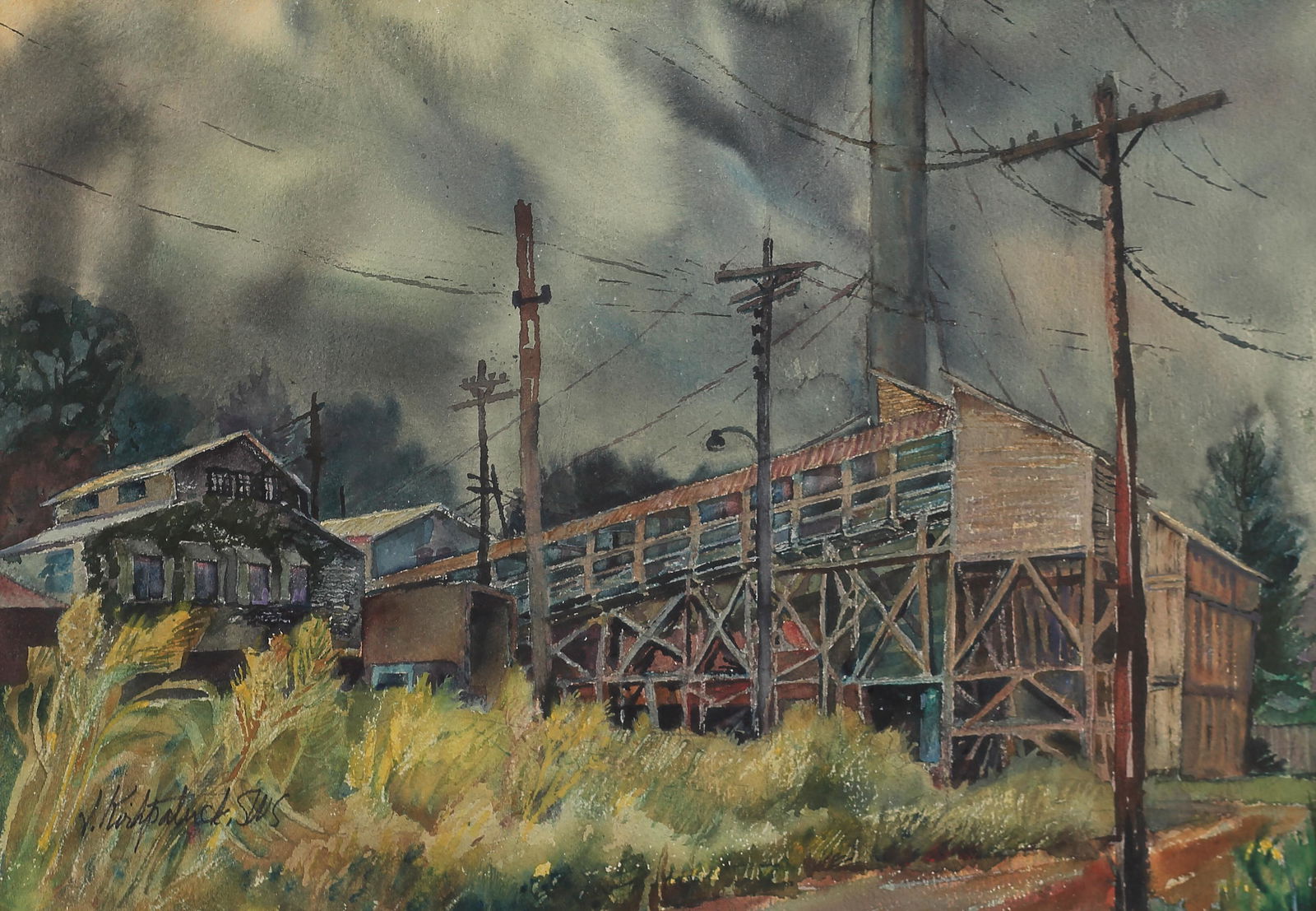 Julya Kirkpatrick (Am. 1917-2012) , Factory in Pittsburg, Texas (1 of 1)