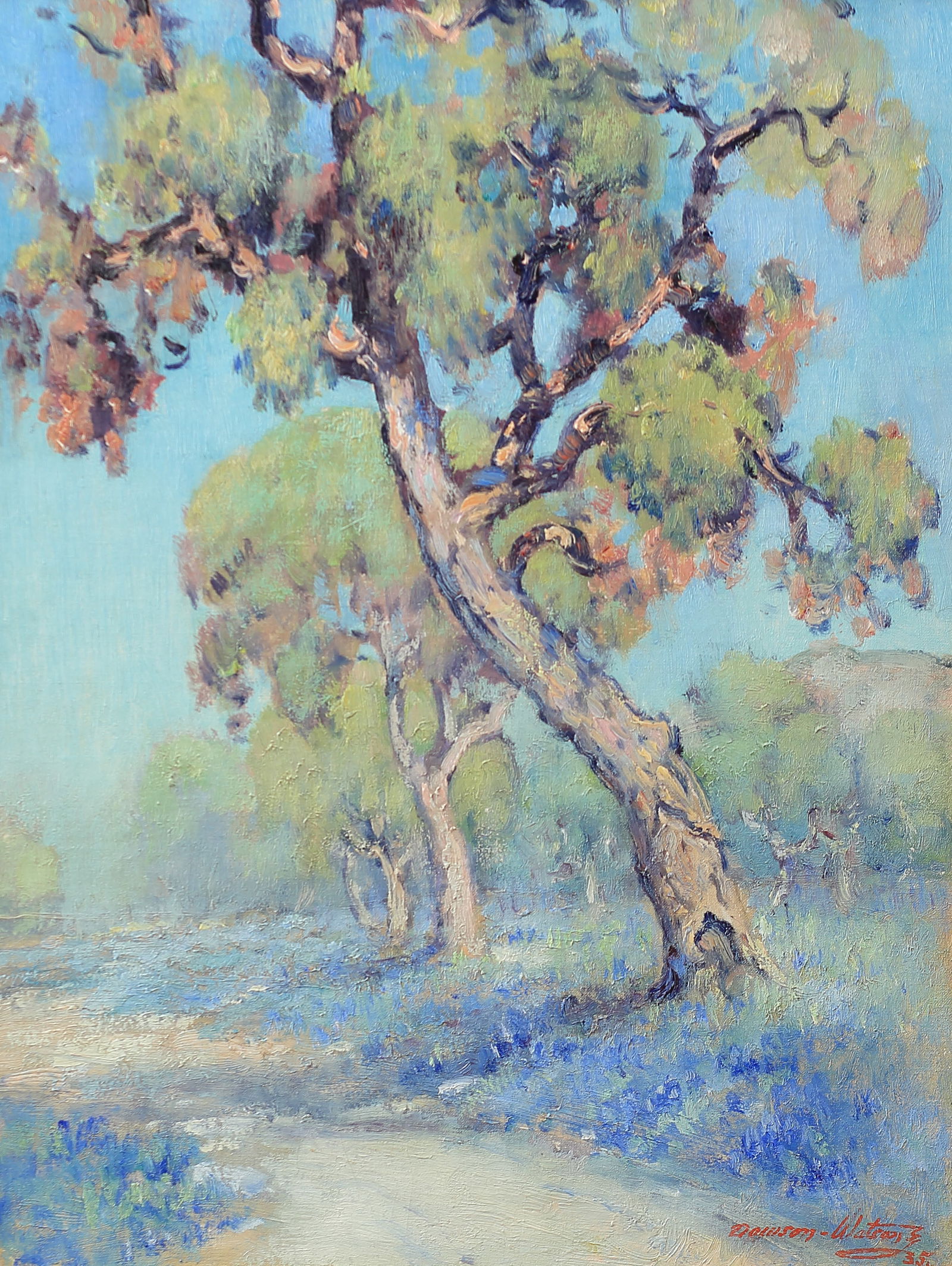 Dawson Dawson-Watson (Am. 1864-1939), Bluebonnets in the Hill Country, 1935, oil on canvas (1 of 1)