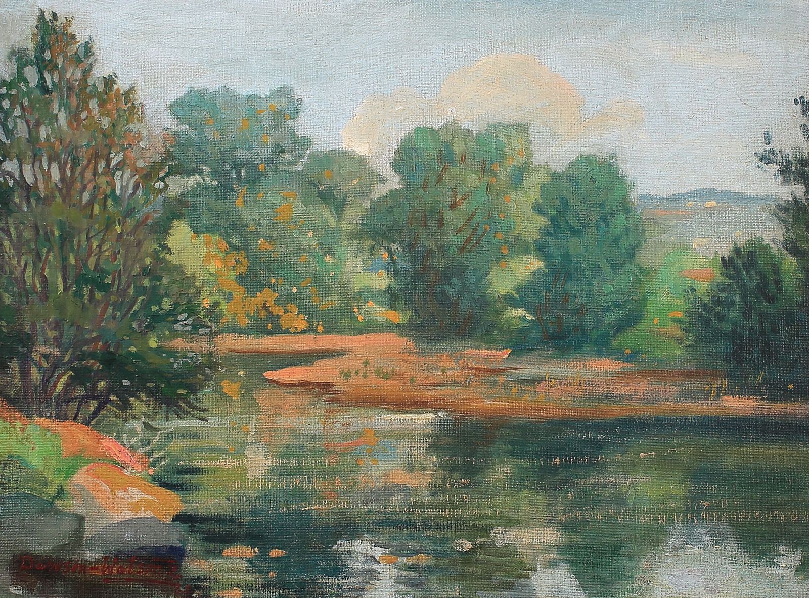 Dawson Dawson-Watson (Am. 1864-1939), Texas River, 1932, oil on canvas board (1 of 1)