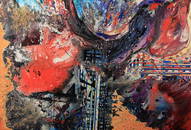 Ben L. Culwell (Am. 1918-1992), When, No. 59-2, 1959-75, oil, lacquer, and glass on masonite