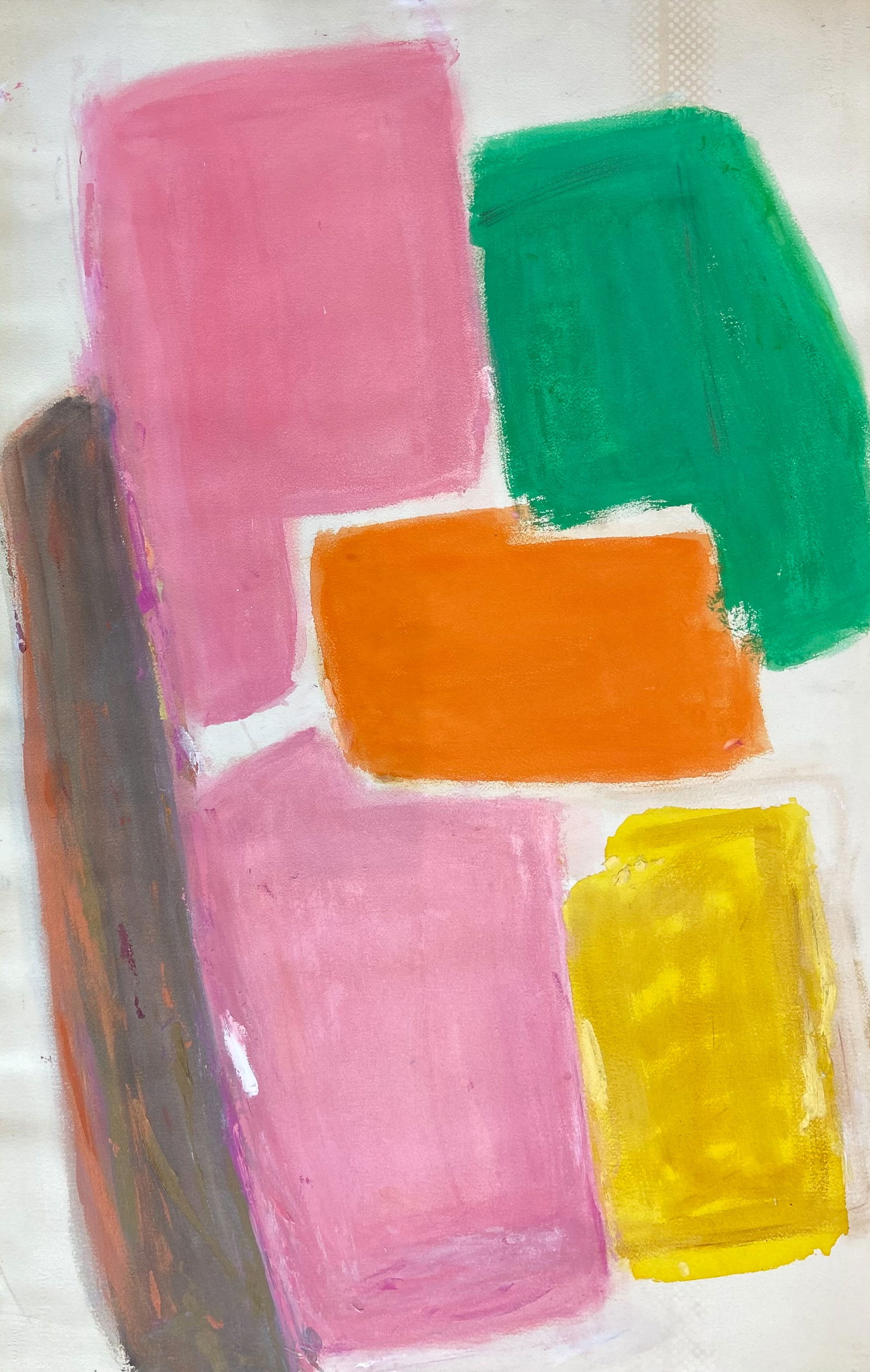 Jennie Haddad (Am. 1906-1996), Abstract, acrylic on paper (1 of 1)
