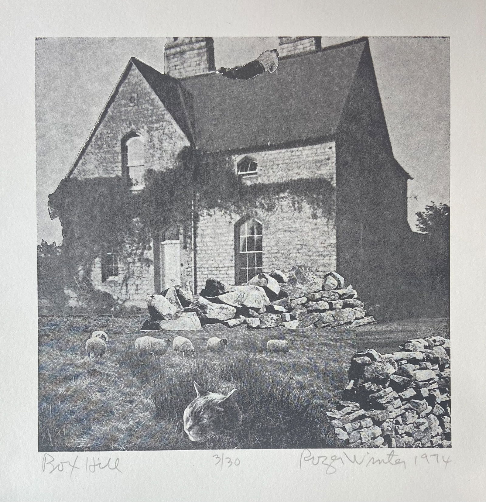 Roger Winter (Am. b. 1934), Set of Two Works: (1) Roger Winter (Am. b. 1934), Box Hill (1 of 2)