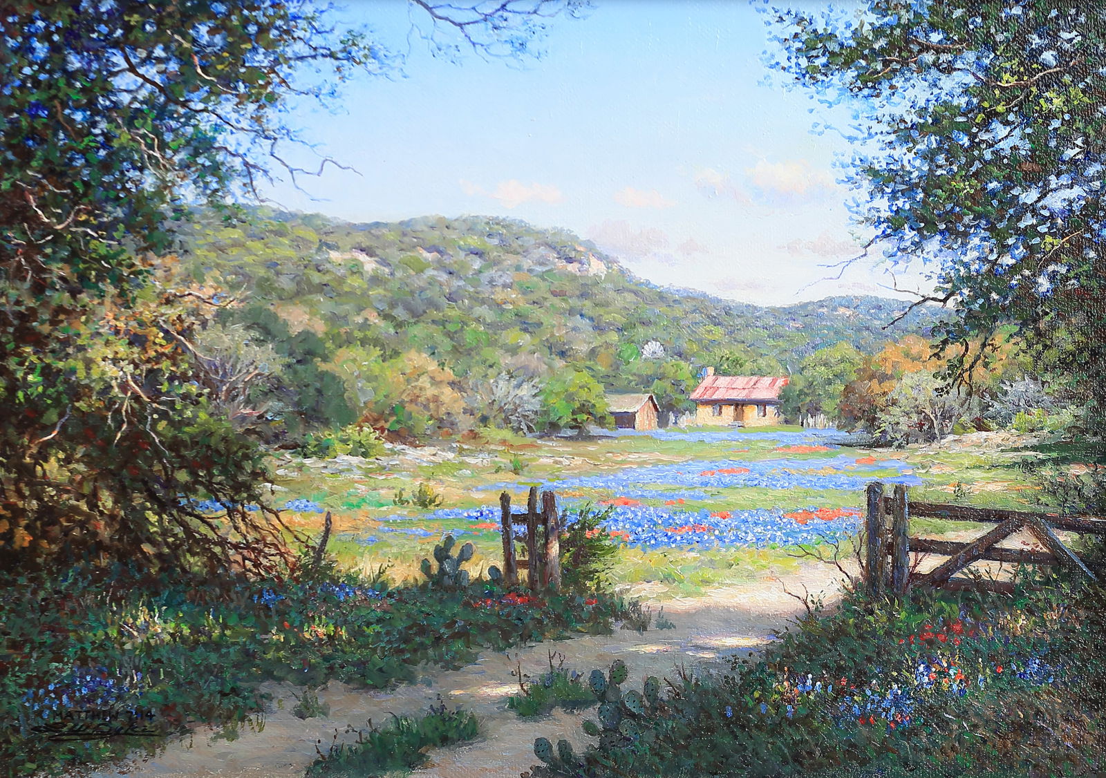 Larry Dyke (Am. b. 1942), Gillespie County, 2009, oil on canvas (1 of 1)