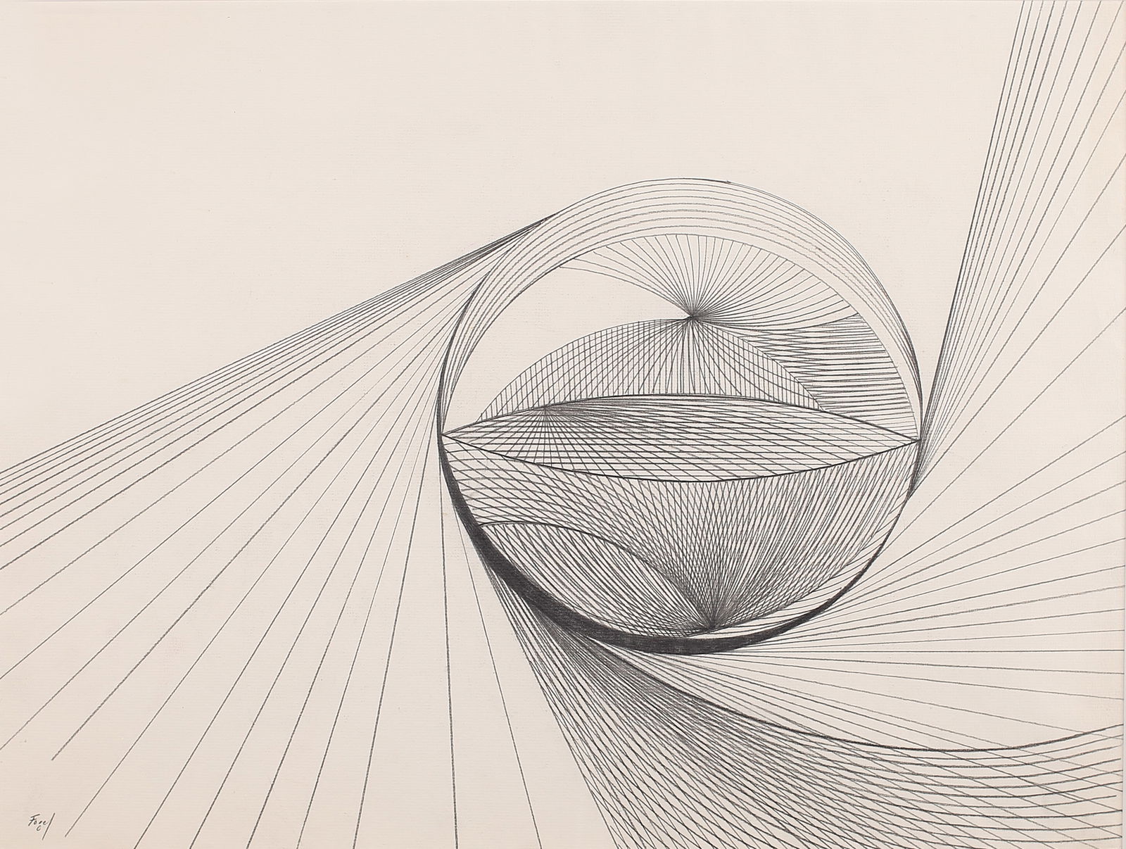 Seymour Fogel (Am. 1911-1984), Untitled (Wave Study II), 1968-1973, pencil on paper (1 of 1)
