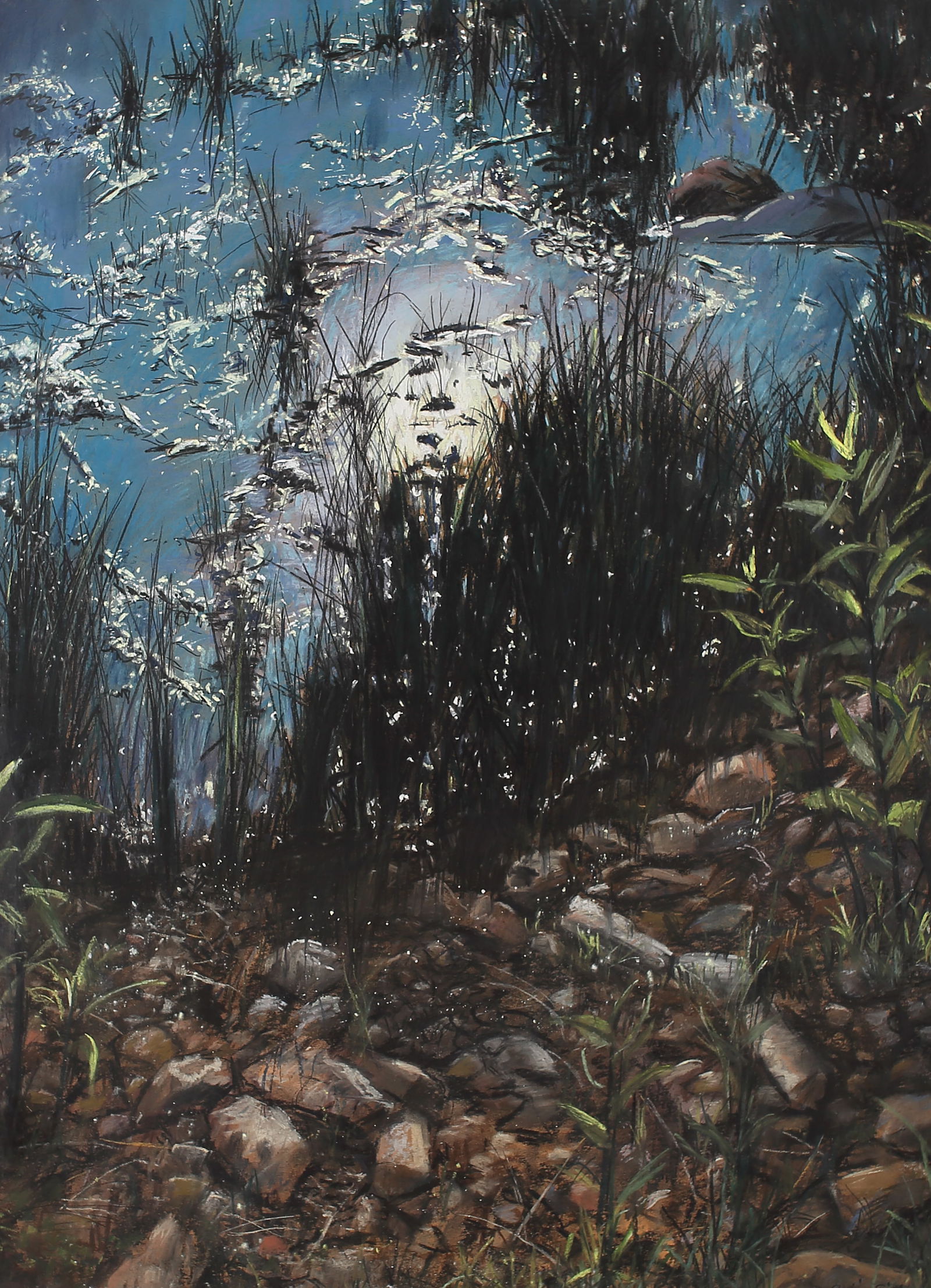 Emily Guthrie Smith (Am. 1909-1986), Etched in Moonlight, pastel on paper (1 of 1)