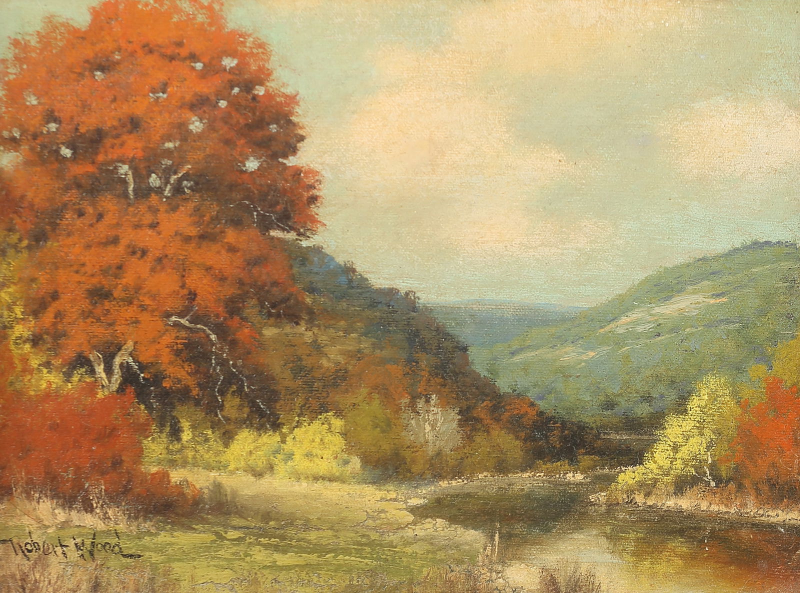 Robert Wood (Am. 1889-1979), Fall Landscape, oil on canvas (1 of 1)