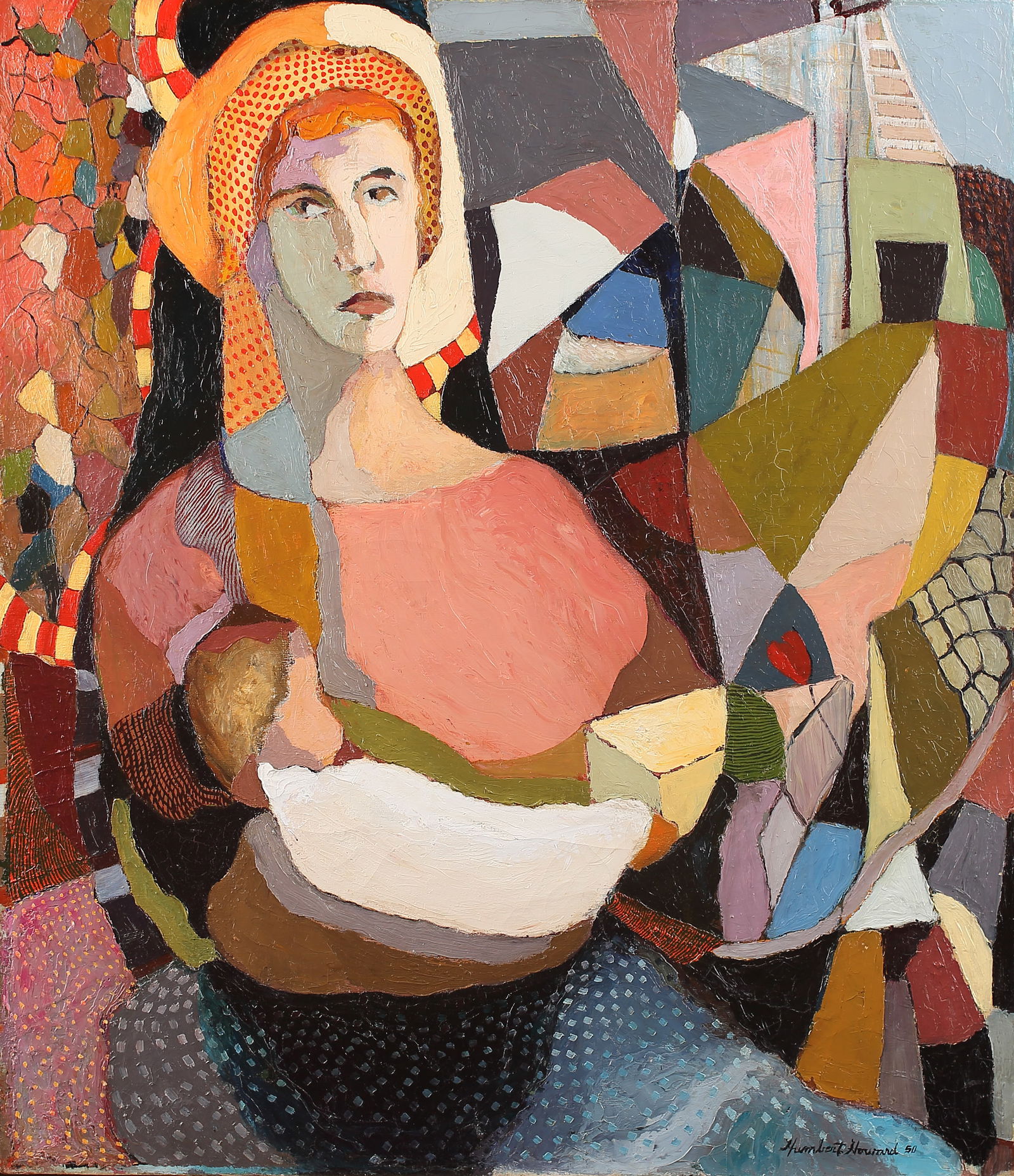 Humbert Howard (Am. 1904/15-1990), Mother and Child, 1950, oil on canvas (1 of 1)