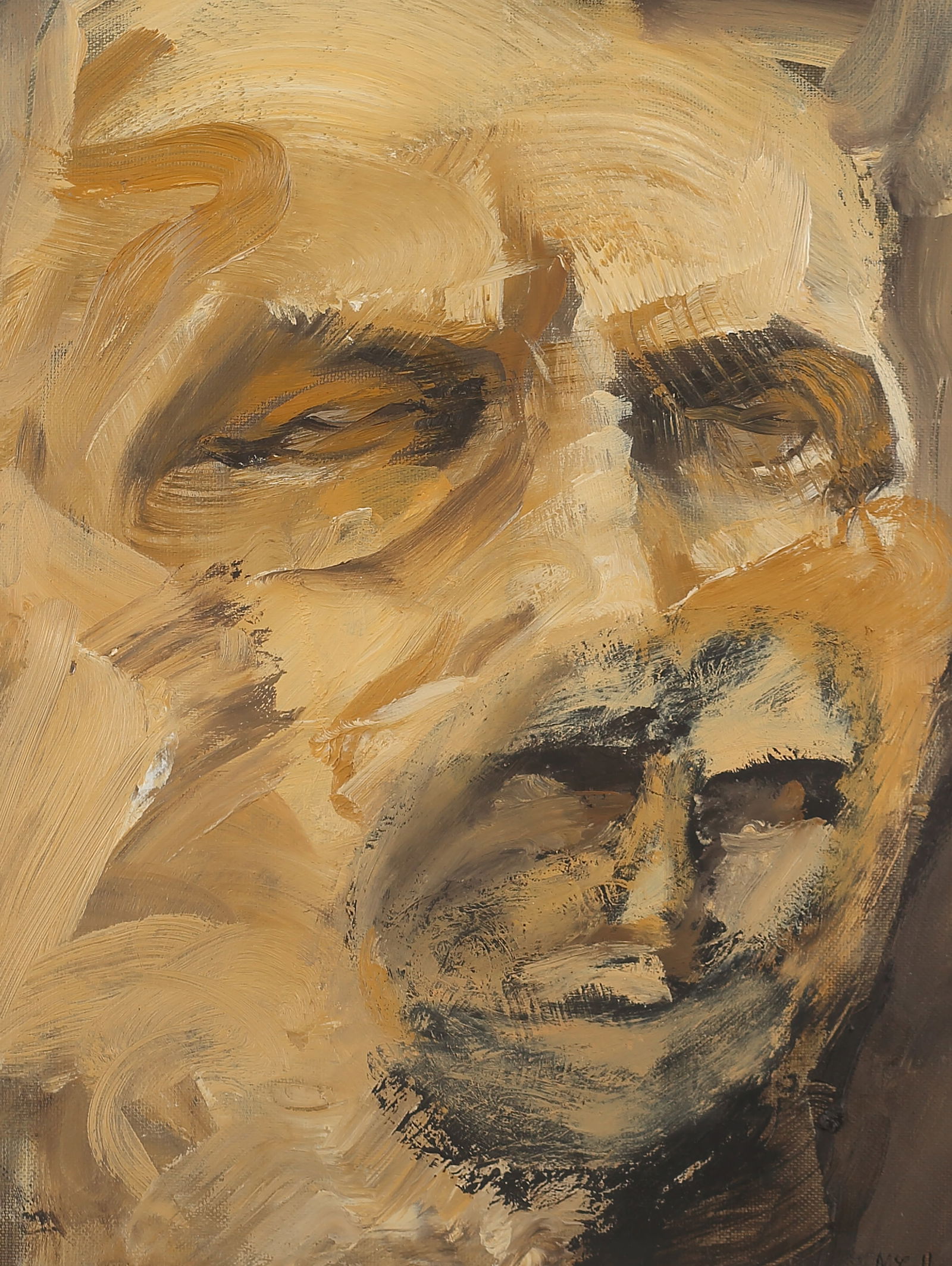 Juliette McCullough (British 20th/21st Cent.), Faces of Life: Actor, Writter, Boxer & Poet - (1 of 4)