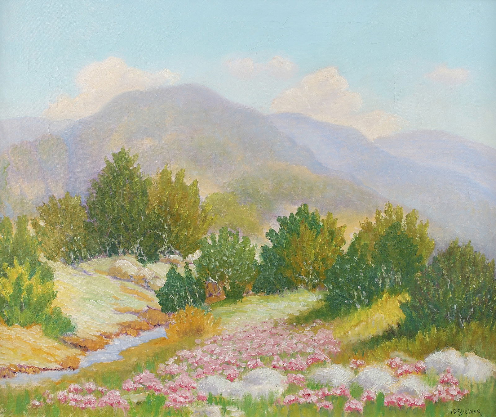 Ira David Shepler (Am. 1876-1944), Spring Bloom, oil on canvas (1 of 1)