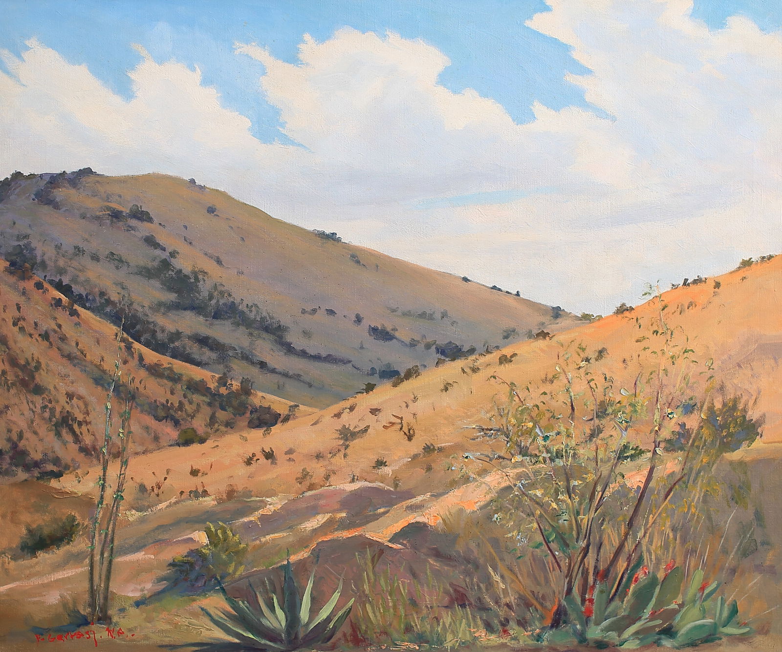 Frank Gervasi (Am. 1895-1986), The Indian Lodge, Fort Davis State Park, oil on canvas (1 of 1)