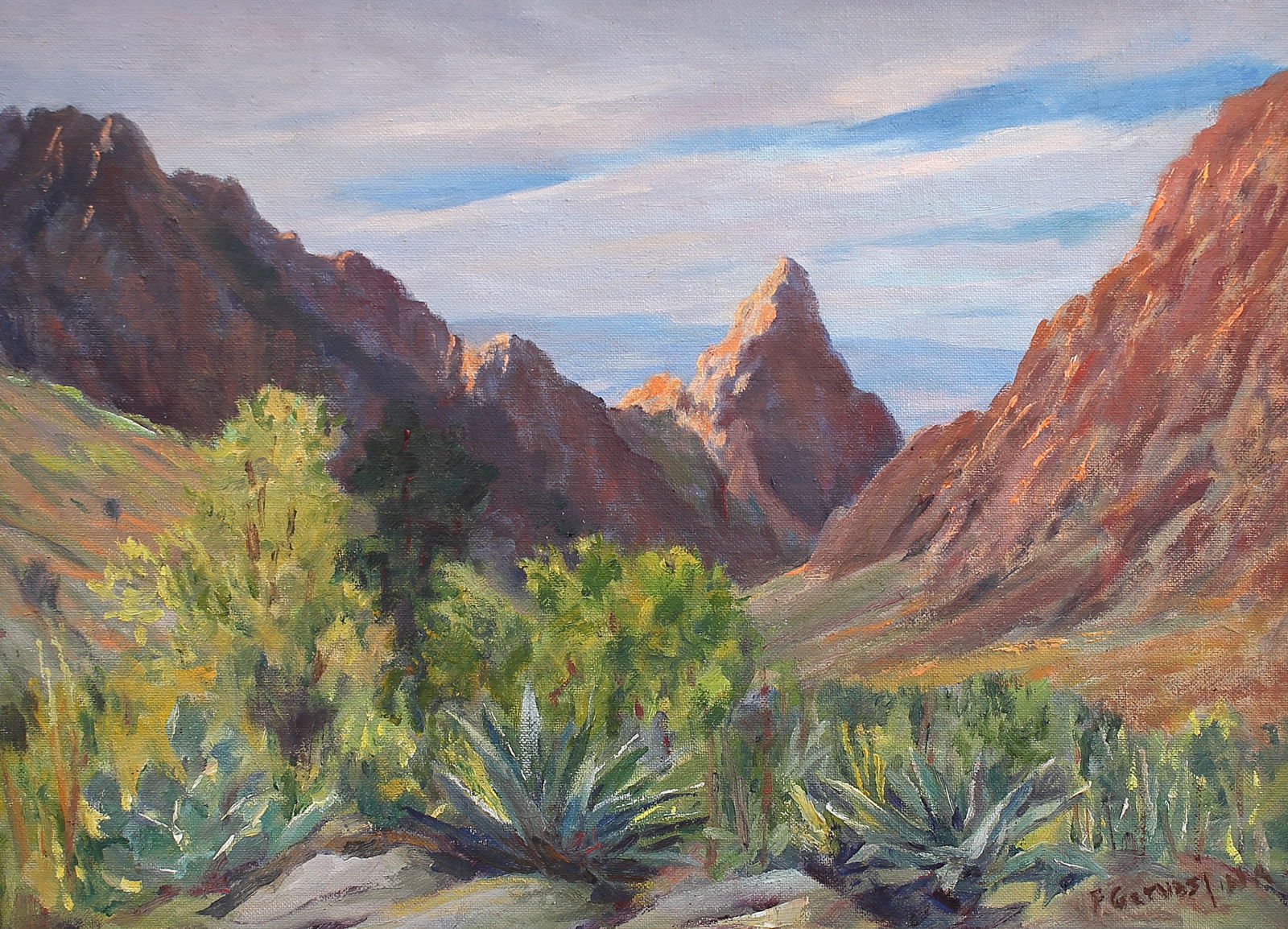 Frank Gervasi (Am. 1895-1986), The Window Trail, Big Bend, oil on canvasboard (1 of 1)